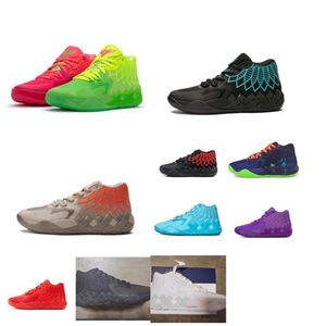 Heren LaMelo Ball MB 01 basketbalschoenen Melo Rood Groen Paars Zwart Blauw Bred Grijs Queen City Buzz Galaxy Waar de tennisschoenen mee zijn