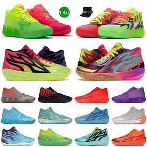 Chaussures de basket-ball Lamelo pour hommes MB.01 0.2 Rick Morty Adventures Chaussure de basket-ball Be You Honeycomb Supernova Nickelodeon Slime Phenom Digital Camo Baskets de sport Baskets