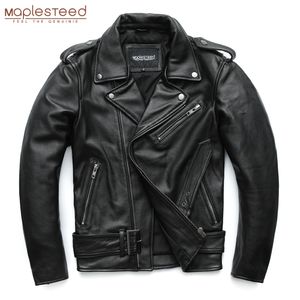 Mens Leather Faux MAPLESTEED Classical Motorcycle Jackets Men Jacket 100% Natural Cowhide Thick Moto Winter Sleeve 6169cm 8XL M192 230921