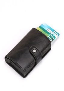 Holder de la tarjeta de crédito de la identificación de cuero para hombre RFID Protector Money Willet Clip Case4641893