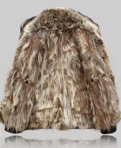 Heren lederen jas winter echte bont jassen wasbeer bont voering schaar jassen outdytcoat Snow Wind Breaker 2019 hoge kwaliteit 2517458