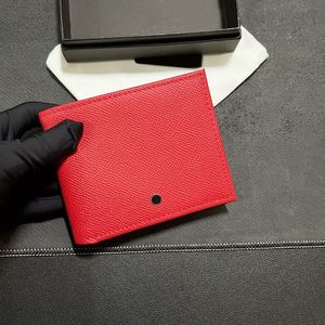 Portefeuille en cuir pour hommes Porte-cartes de carte de luxe Brand de carte de marque de marque pour femmes Pocket Pocket Sac Passeport mince portefeuille de créateurs à double pliage