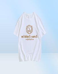 Camisetas de impresión de letras para hombres Diseñador de moda negra Summer High Quality 100cotts Top de manga corta S5XL042678991