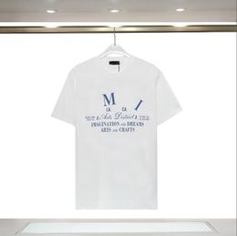 Heren T-shirts met letterprint Zwart mode-ontwerper Zomer Hoge kwaliteit Top met korte mouwen Maat M-3XL #98
