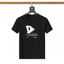Lettre pour hommes imprimé t-shirts Luxury Black Fashion Designer d'été de haute qualité de haute qualité taille S-xxxl i5