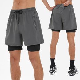 Mens LL Shorts de yoga Sports Summer pantalones cortos Camiseta de entrenamiento de fitness para correr de forma informal