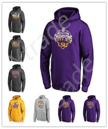 Sweat à capuche pour hommes LSU Tigers College Football 2019 National s Salute to Service Sideline Therma Performance4930812