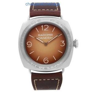 Mens Luminors Marina regarde Panerai Wrist Wrists Mouvement UTomatique Montre Panereiss Radiomirs 3 jours Acciaio Brevett Brown Dial Wind Hand Men Watch P 2PH8