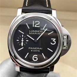MENS LUMINORS MARINA Watches Panerei Automatic Chronograph 44mm Back Transparent Watch Mens Pam00510 Wristproofr Wrist Wrist Wrists Designer Fashion Brand PO6J