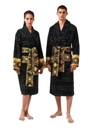 Heren Luxe klassieke katoenen badjas mannen en vrouwen merk nachtkleding kimono warme badjassen homewear unisex badjassen