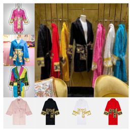 Mens luxe klassieke katoenen badjas mannen en vrouwen merk slaapkleding kimono warm bad gewaden huis slijtage unisex badrobes