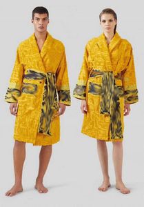 Heren luxe klassieke katoenen badjas mannen en vrouwen merk nachtkleding kimono warme badjassen homewear unisex badjassen een 4643644