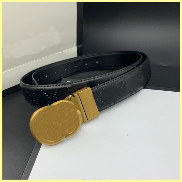 Hommes de luxe de luxe Belt Womens Men Unisexe Designers ceintures mode v￩ritable lettre en cuir G Big Buckle Ceintures Cintura 2021 21081006R