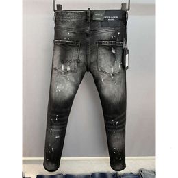 Mens luxe ontwerper denim jeans d2 dsq2 dsquare 2 gaten broek coolguy biker вы broek dsquared2 kleding phqz