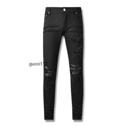 Pantalones vaqueros de mezclilla de diseñador de lujo para hombre d2 dsq2 dsquare Pantalones con 2 agujeros COOLGUY Biker Pants Ropa 7GBP