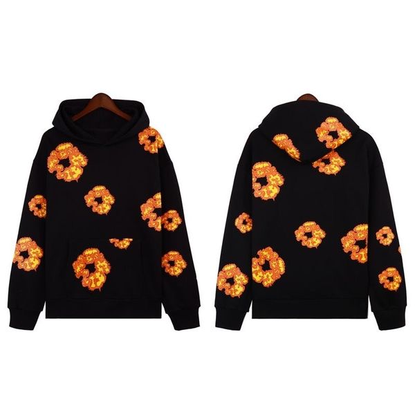 Hommes de luxe Designer Hommes Sweats à capuche Couronne Sweat-shirt de haute qualité Couronne orange Sweat à capuche unisexe Hip Hop Pull à capuche Streetwear