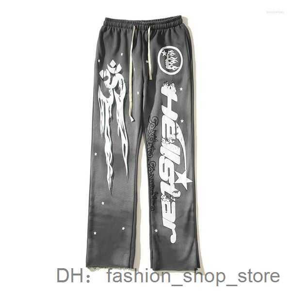 Hommes de luxe Hellstars 2023s Designers Pantalons Hommes Pantsl Hellstar Studios Pantalons de survêtement évasés rouges Jogger Mode Hip Hop Casual 1 1RG2