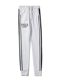 Pantalon de jogger de luxe pour hommes Pantalons de sport de marque de marque High Fashion Blanc Blanc Couleurs Side Stripe Designer Joggers4954329