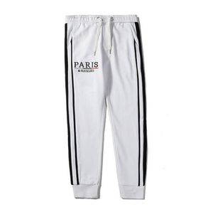 Mens luxe jogger broek merktosport sportbroek high fashion zwarte witte kleuren side streep ontwerper joggers6688567