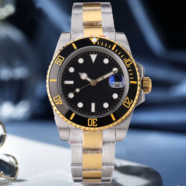 Montres de sport de luxe pour hommes Montre de marque de créateur Or vert cadran bleu montres-bracelets mode horloge analogique Montre De Luxe mouvement montres-bracelets horloge lumineuse homme