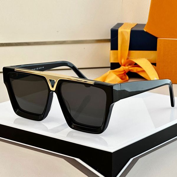 Gafas de sol de lujo para hombre Z1811E Moda clásica Cuadrado Bloque de mármol Marco Hombre Diseñador masculino Gafas de sol Conducción Vacaciones Anti-UV400 Alta calidad con caja original