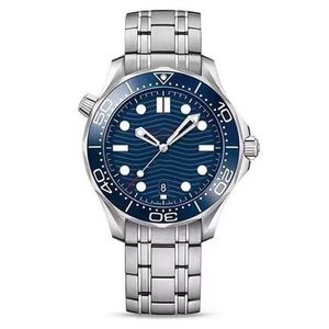 Montre de luxe pour homme heure mondiale lunette en céramique limitée hommes montres automatiques 41mm mouvement mécanique verre dos sport mer hommes bleu argent montres montres-bracelets