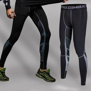 Pantalon sportif de compression de leggings de Lycra Mens Cycling Running Basketball Football Paptinement Pantalons Collons Pantalons Rash Guard 240412