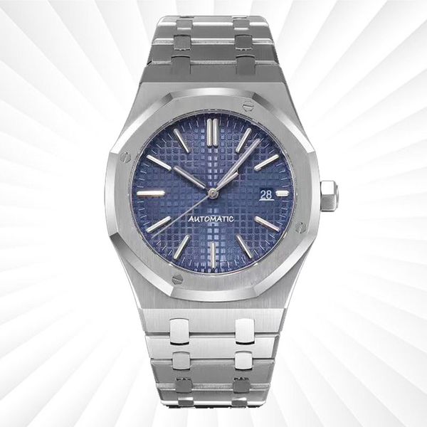 Reloj mecánico de cerámica para hombre, correa de acero inoxidable de 41 mm, cristal de zafiro, lente resistente al agua, reloj luminoso, ocio de negocios, correa de lujo Montreux