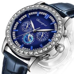 Heren Mechanisch Watch Nieuwe originele volledige automatische Zwitserse kwaliteit trendy mode diamant ingelegd