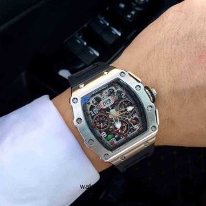 Heren mechanisch horloge Richa Milles Rm11 03 Luxe Zwitsers uurwerk Rubberen horlogeband Horloges Rtll Hoge kwaliteit