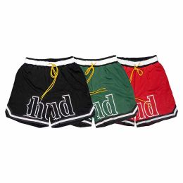 Herren-Mesh-Shorts, Designer-Rhude, amerikanische Retro-High-Street-Sport-Hip-Hop-Basketballhose, Fünf-Punkte-Hose