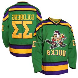 Maillot Mighty Duckss pour hommes 33 Greg Goldberg 96 Charlie Conway 99 Adam Banks Maillots de hockey sur glace cousus EN STOCK Fase Shipping S-Xxxl 11