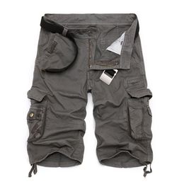 Hommes militaires Cargo Shorts marque armée Camouflage tactique hommes coton travail en vrac décontracté pantalons courts grande taille 220722