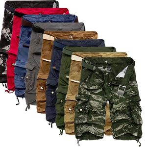 Mens Militaire vrachtbroek Merk Leger Camouflage Tactische mannen Katoen losse werk Casual korte broek Plus Size 240411