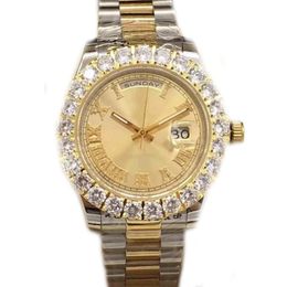 Mens mossanite horloge 43 mm automatisch uurwerk horloges populaire topkwaliteit montre homme waterdicht dameshorloge ontwerper verguld goud sb053 C4