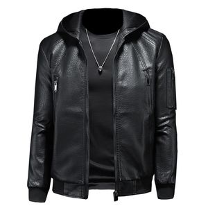 Veste en cuir de moto pour hommes