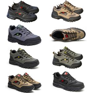 Chaussures de l'alpinisme masculin Nouvelles Four Seasons Outdoor Labour Protection de grande taille pour hommes chaussures de sport respirant chaussures de course de chaussures de mode toile beau 40