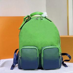 Heren Multipocket Rugzak Reizen Plunjezakken Echt Leer Reliëf Praktische laptop Bagage Mannen Trekking Tassen Rugzak Boekentas Rugzak