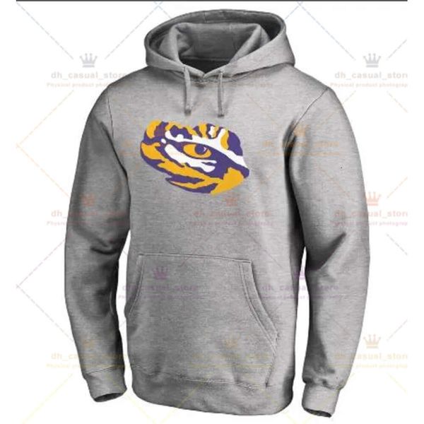Hommes NCAA LSU Tigers College Football 2019 Champions nationaux Pull à capuche Sweat Salute To Service Sideline Therma Performance 773