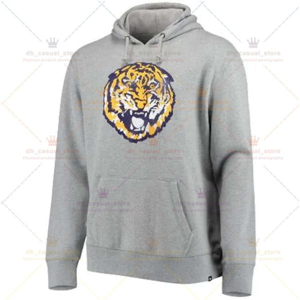 Hombres NCAA LSU Tigers College Football 2019 Campeones nacionales Sudadera con capucha Sudadera Saludo al servicio Sideline Therma Performance 789