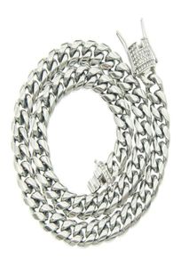 Herenkettingen Hip Hop Chains Crystal Diamond Necklace voor dames Hiphop Goud Goud Vergeld Mooie Titanium stalen Cubaanse ketting N5007428