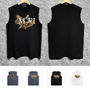 Mens New Designer Tops Tops Trendy Brand T-shirt sans manches ZJBAM035 Eagle Imprimer gilet Coton d'été Breatchable et Cool Clothes Taille S-XXL