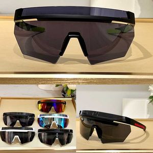 Heren Nieuwe grote sportzonnebrillen 01Y Hoogwaardige modeontwerper Klassiek Nylon Frame Outdoor Dynamisch ontwerp Zonnebril 100% UV -bescherming