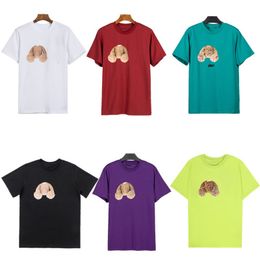 Camisetas para hombre Camiseta de diseñador superior Camiseta de algodón con cuello redondo Camiseta de manga corta Moda para hombre Camisetas casuales con estampado de oso Hip Hop
