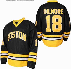Heren Outdoor Black maat 18 Hockey Jersey Oversized Movie Ice Suit geborduurde kleding voor mannen