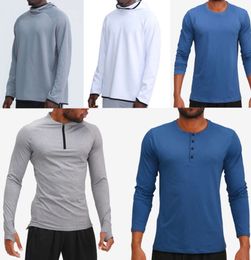 Tenue pour hommes sweats à capuche t-shirts yoga à capuche t-shirt lulu sport élever les hanches porter des collants de Fitness élastiques lululemens aunter 4021