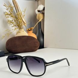 Heren ovale oversized zonnebril TF1024 mode catwalk zakelijke stijl heren zonnebril dagelijks casual rijden designer zonnebril UV400