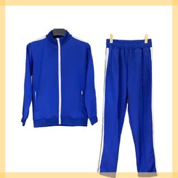 Chándal de palma para hombre Chaqueta de diseñador de ángel Traje deportivo Chándal con estampado de letras para hombre Chándales de hip hop de dos piezas Pantalones de pierna ancha Traje deportivo Ropa de otoño de talla grande