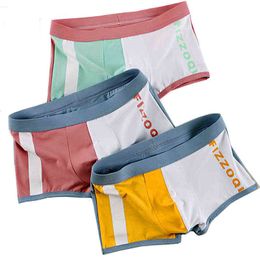 Mens Panties Cotton Boxer Briefes Men Sous-Pants Luxury Sexy Underwear Boxers Man Youth Brand Underware Shorts Masculino G220419