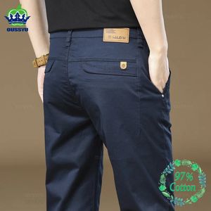 Pantalons pour hommes 97% Coton Couleur de travail Couleur de travail Casual Pant Casual Wide Corée Y2K Vêtements Jogger Cargo Pantalons Male Big Taille 40 240326